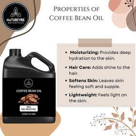 Naturevibe Botanicals using coffee bean oil on skin as a body moisturizer for hydration