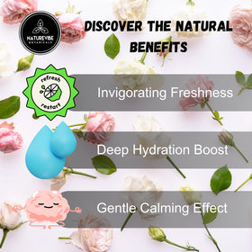 Naturevibe Botanicals sprayed on linen showing light floral scent revitalizing fabrics