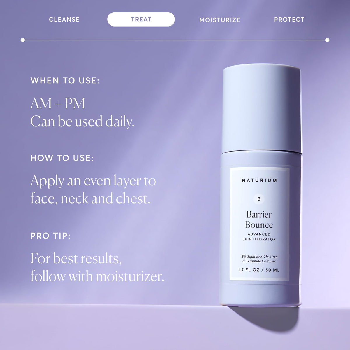 Naturium applied to face demonstrating even coverage and lightweight absorption benefit