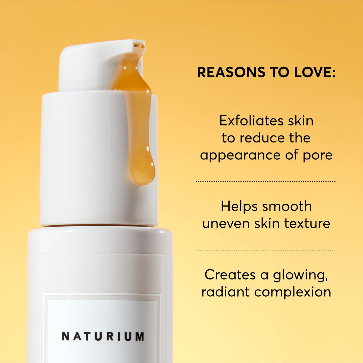 Naturium before and after illustration concept, communicates potential tone improvement