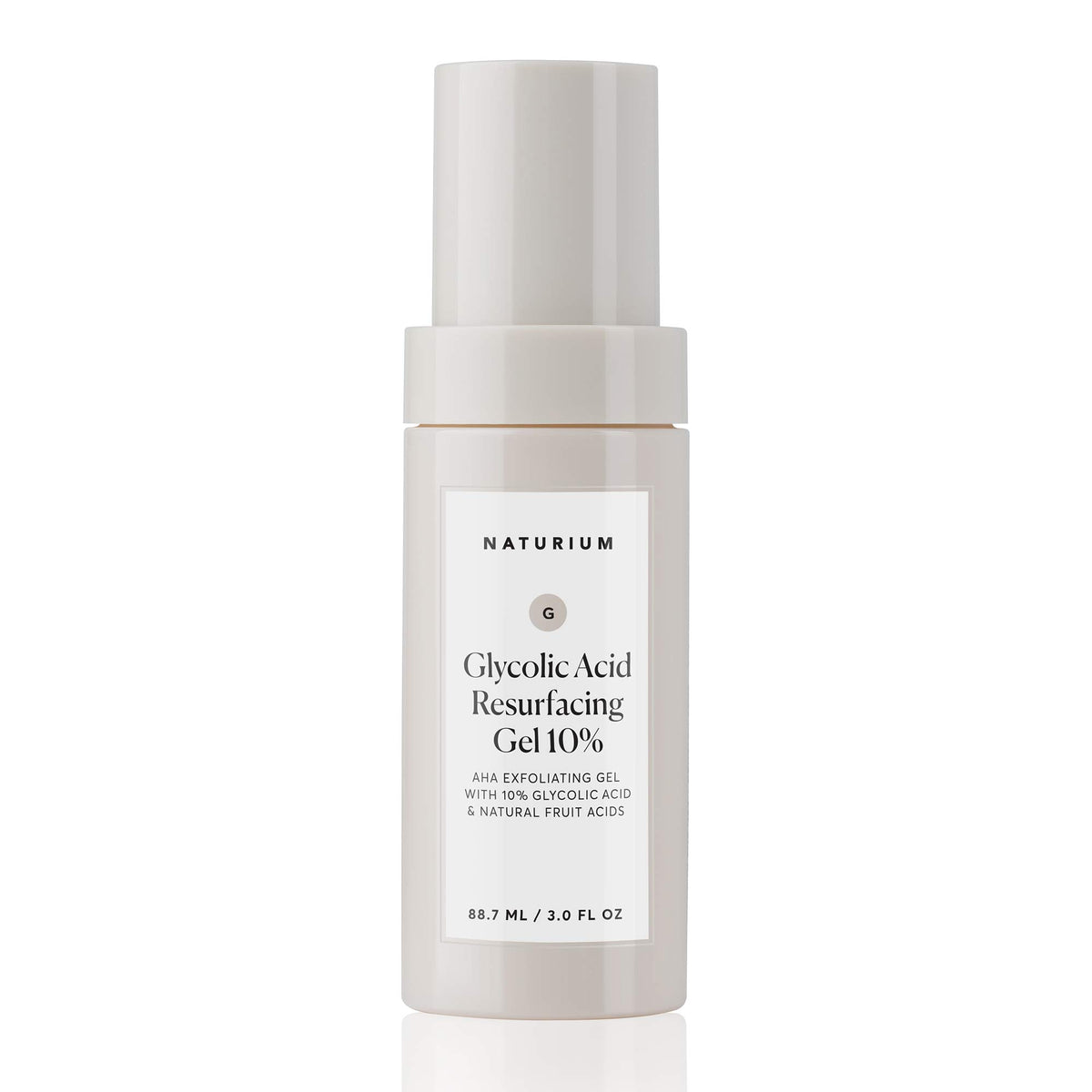 Naturium before and after texture comparison showing refined skin appearance benefit