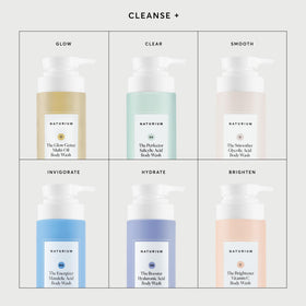 Naturium bottle held in hand to show 16.9 oz scale and travel-friendly size benefit
