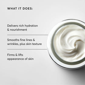 Naturium cream on hand demonstrating absorbency and smoothing benefit