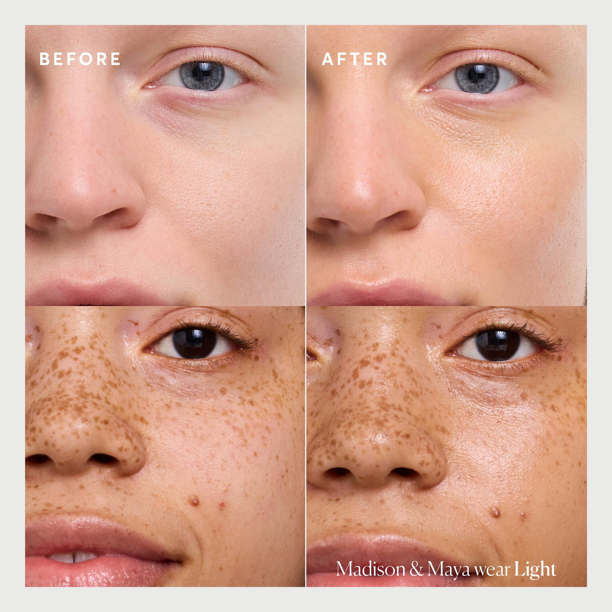 Naturium applied on hand to show sheer tint and coverage