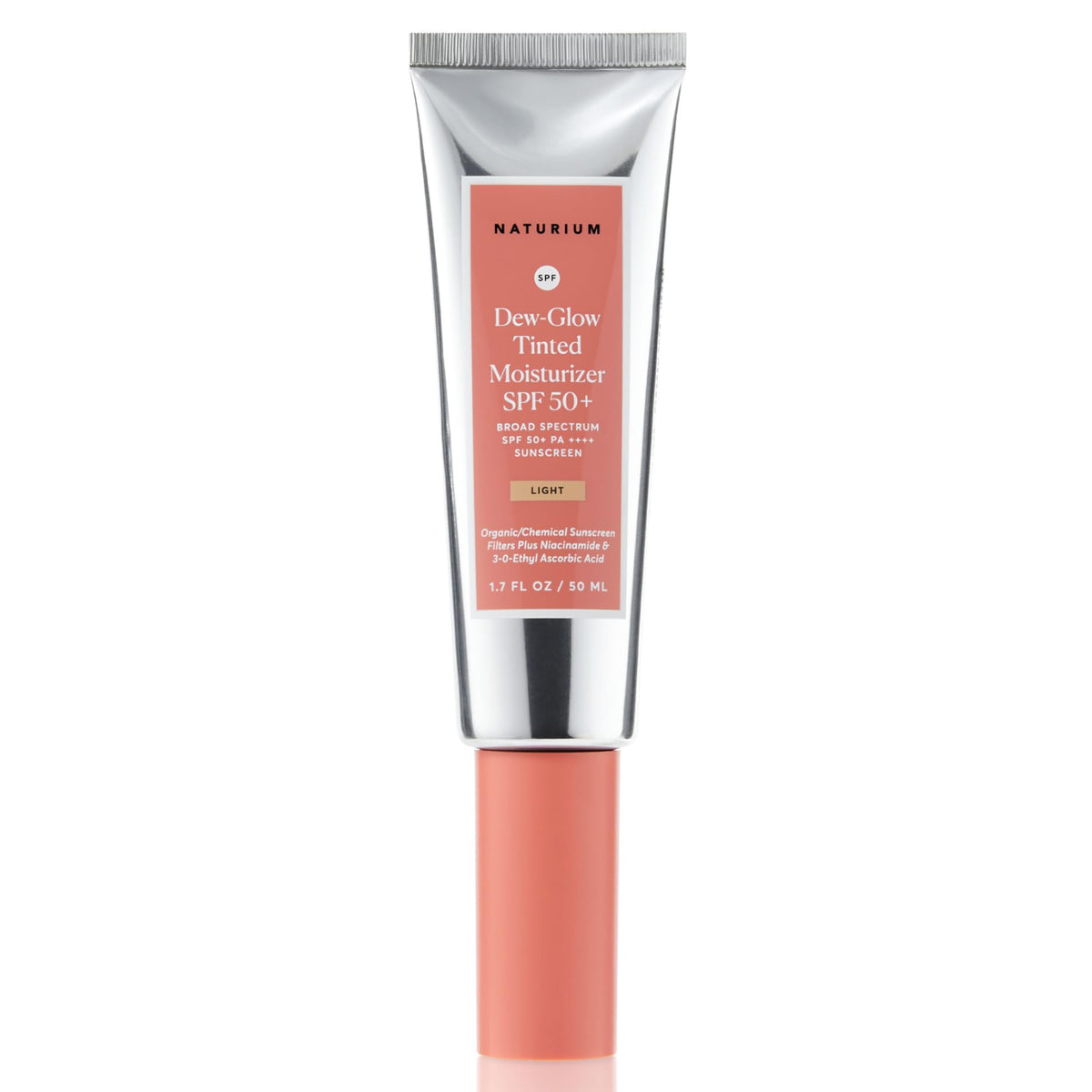 Naturium front packaging showing bottle and SPF benefit