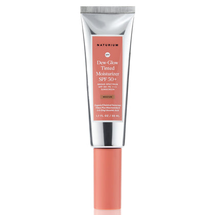 Naturium front packaging of Dew-Glow tinted moisturizer showing size and label benefit