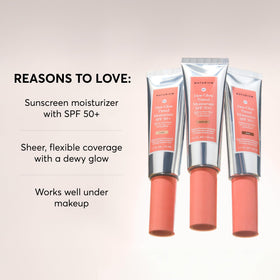 Naturium texture swipe highlighting dewy smooth finish benefit