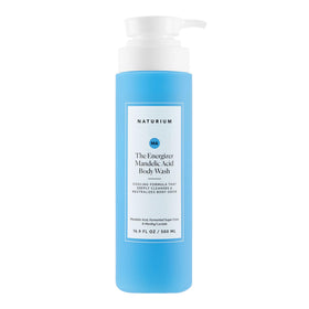 Naturium front bottle showing label and energizing body wash for clear identification