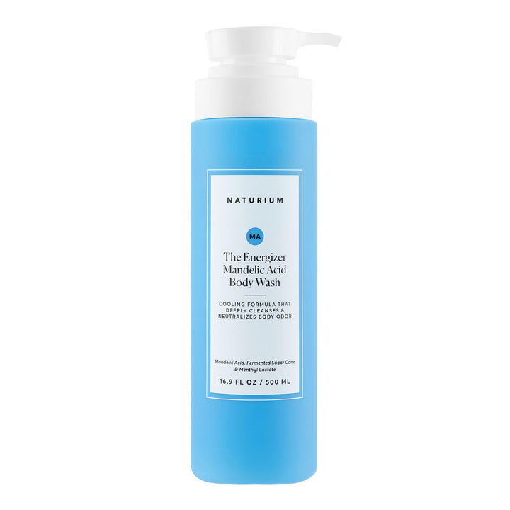 Naturium front bottle showing label and energizing body wash for clear identification