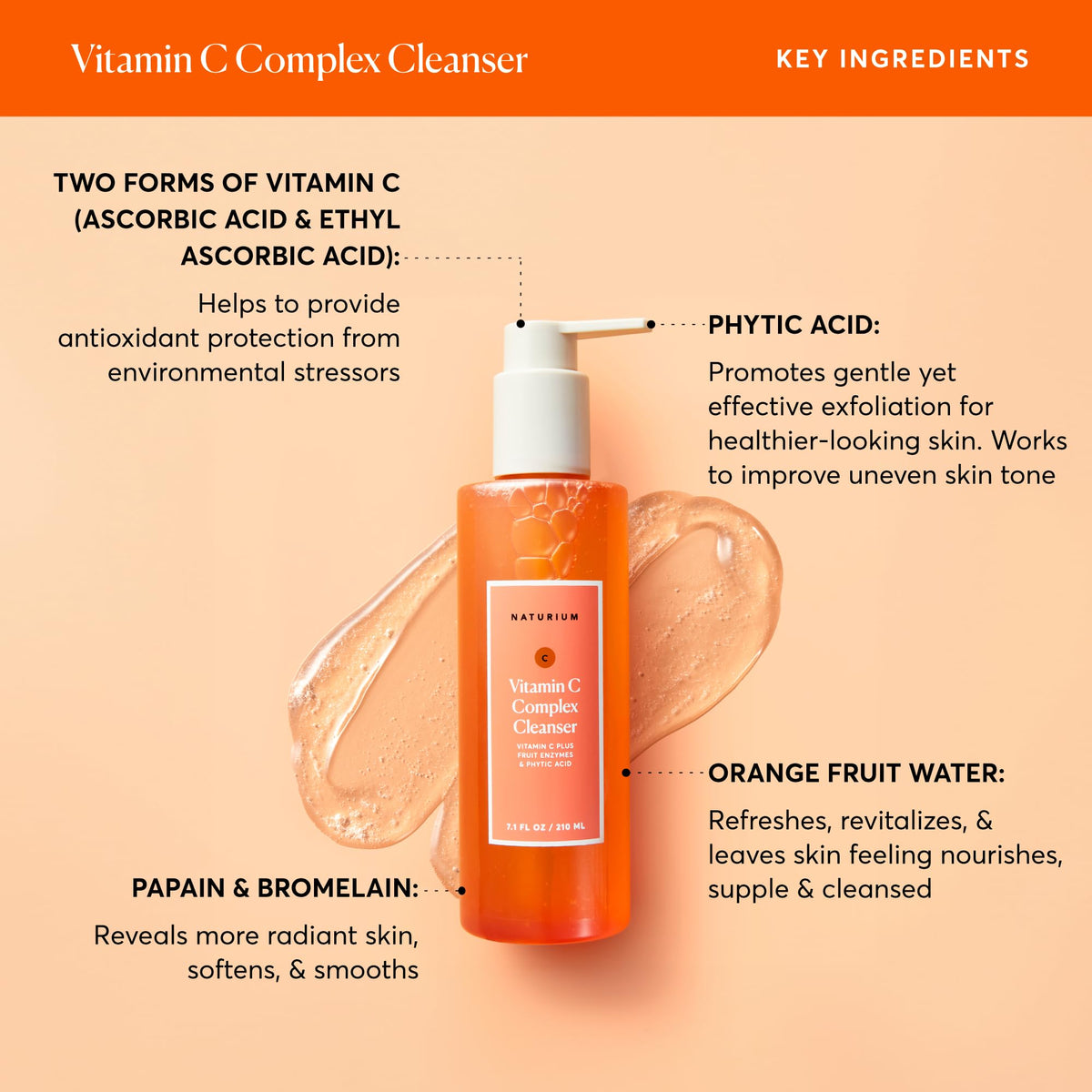 Naturium foam in hand demonstrating how the cleanser lathers for effective cleansing