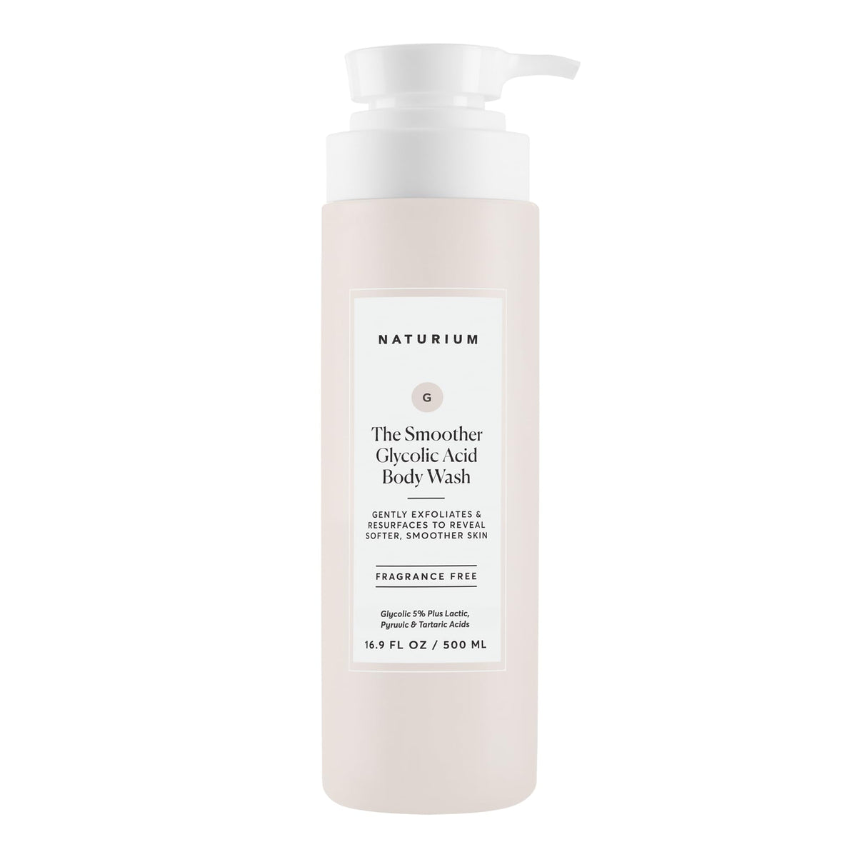 Naturium front packaging showing bottle and label for clear product identification and benefits