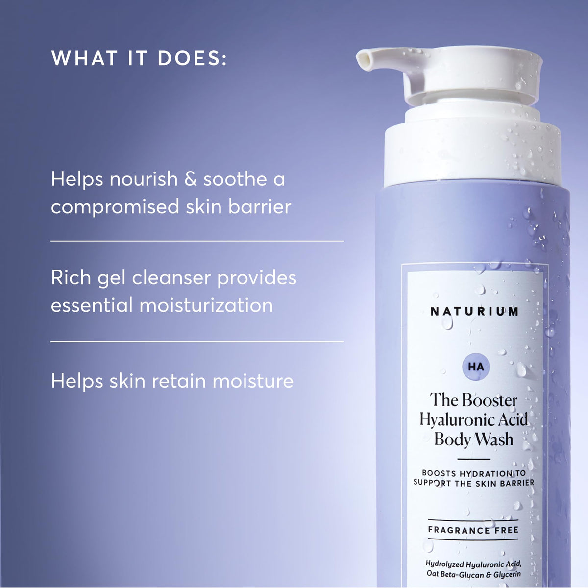 naturium gel texture close-up highlights moisturizing consistency