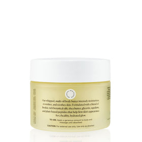 Naturium shea butter and oils visual, emphasizing nourishing skin conditioning