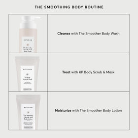 Naturium ingredients label highlighting acids and pH for effective exfoliation