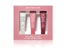 Naturium lip trio front packaging showing three tubes and shade labels for versatile use