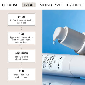 Naturium bottle in hand showing size and scale for accurate purchase expectation