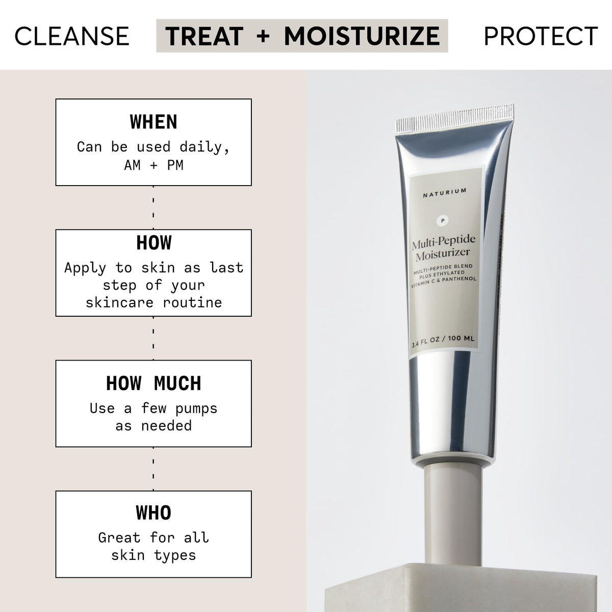 Naturium open jar revealing smooth cream texture for quick absorption
