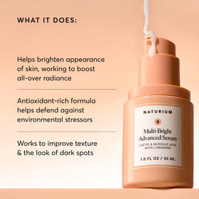 Naturium close-up of serum texture on skin demonstrating lightweight absorbency