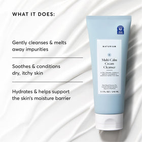 Naturium creamy texture close-up illustrating milky emulsion and moisturization