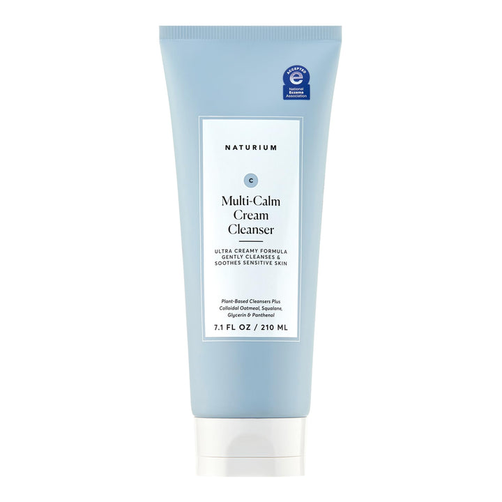 Naturium front packaging showing cleanser for gentle hydration and calm skin