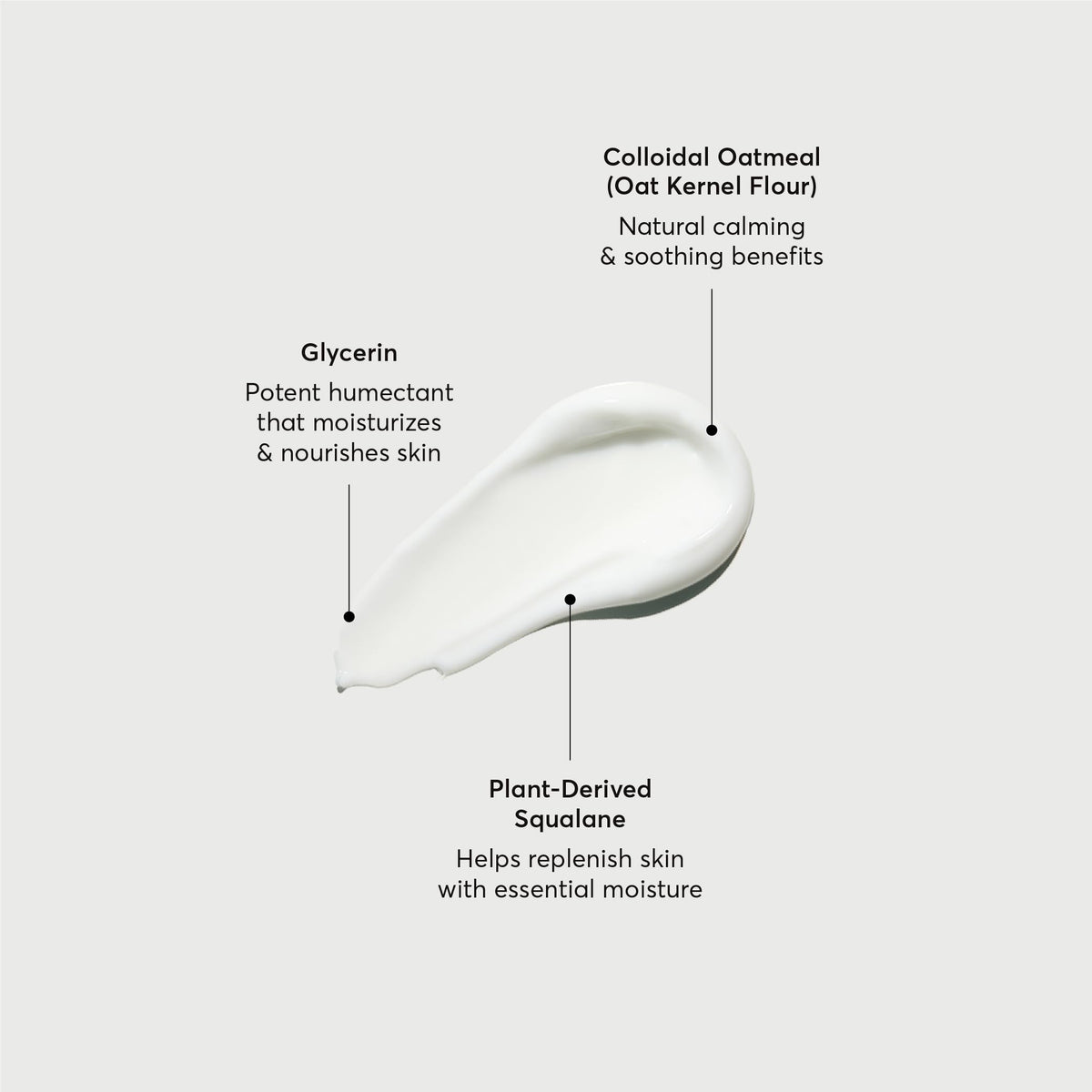 Naturium dispenser with product on fingertips demonstrating easy application benefit
