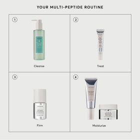 Naturium applying cream to neck demonstrating firming and smoothing benefit