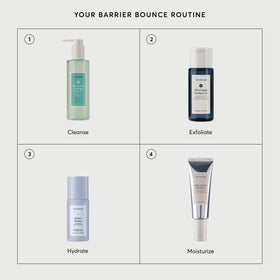 Naturium used on neck and chest illustrating extended hydration for décolletage