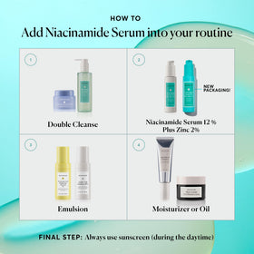 Naturium bottle on bathroom shelf in lifestyle setting conveying everyday use convenience