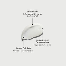 Naturium gel-cream texture close-up demonstrating lightweight hydration and smooth finish