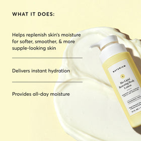 Naturium lotion texture closeup showing smooth fast absorption