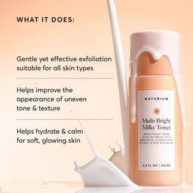 Naturium toner poured on hand demonstrating lightweight absorbency