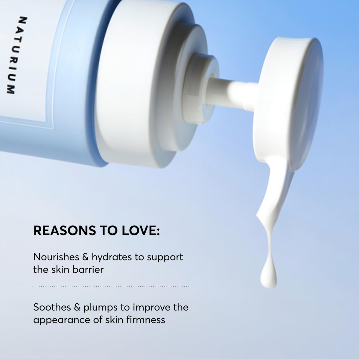 Naturium milky serum texture close-up highlighting quick absorption benefit