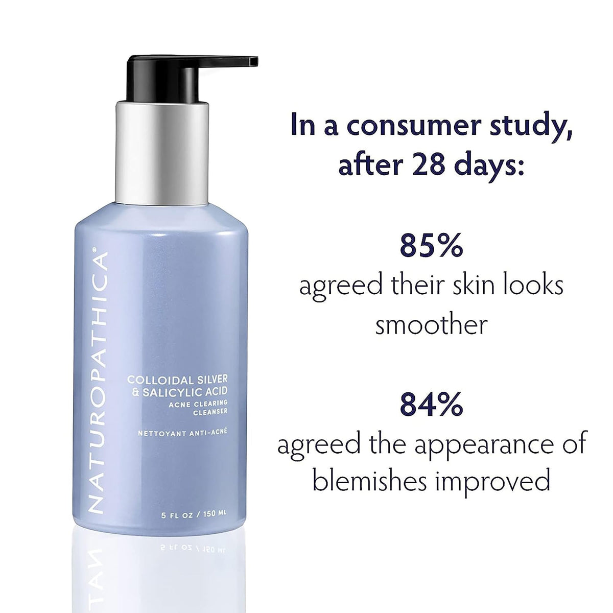 Naturopathica label close-up highlighting key ingredients and product clarity benefit