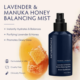 Naturopathica mist nozzle spraying fine veil for even hydration