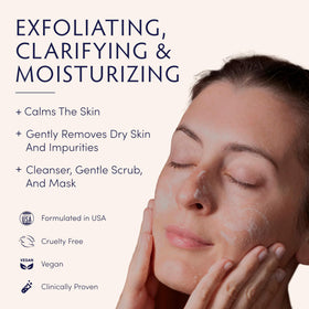 Naturopathica texture closeup revealing creamy polish and gentle beads for smooth skin