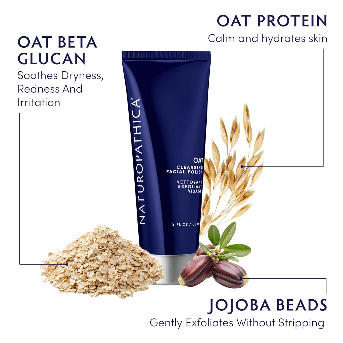 Naturopathica detail of jojoba beads highlighting gentle exfoliation benefit