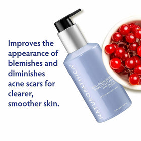 Naturopathica gel texture on fingertips illustrating smooth easy application benefit