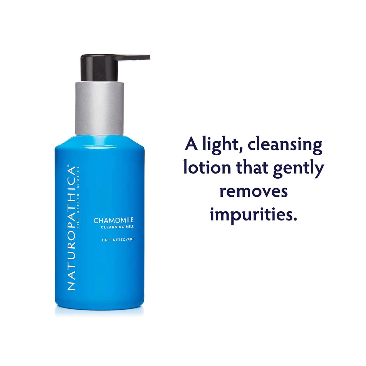 Naturopathica lotion texture close-up demonstrating smooth hydrating feel