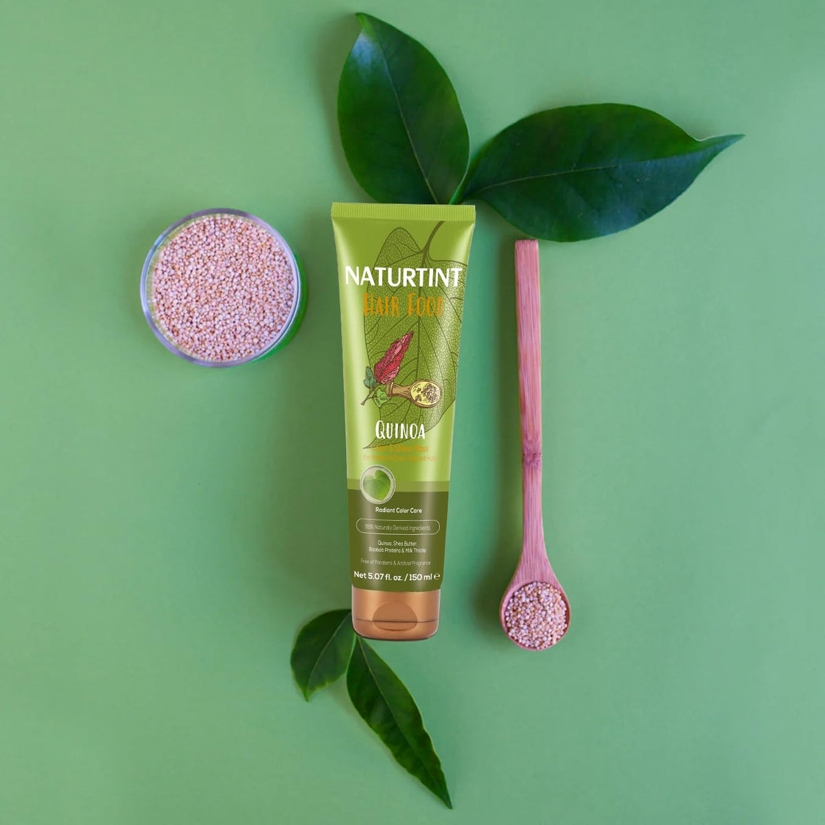 Naturtint mask in use on lengths demonstrating easy application and improved detangling