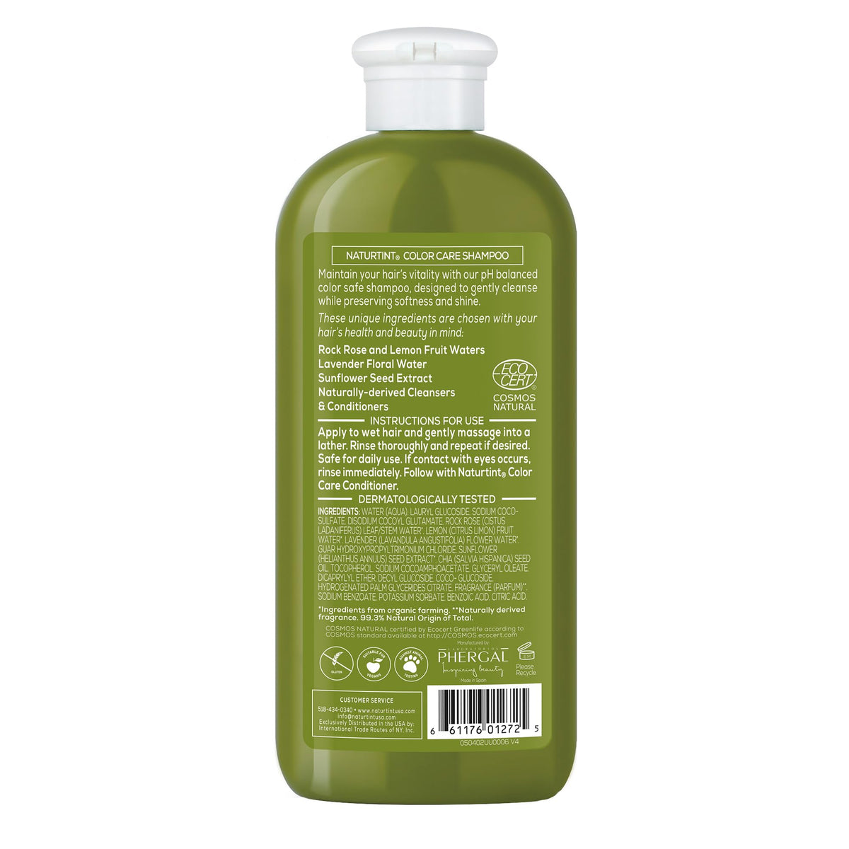 Naturtint pump and label close-up highlighting ingredient clarity benefit