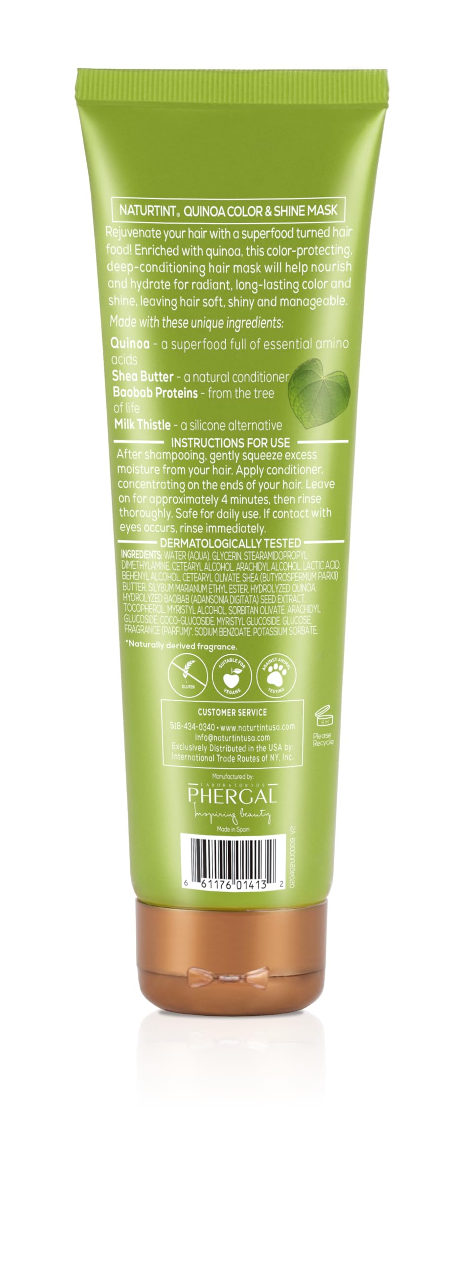 Naturtint quinoa and shea texture close-up highlighting creamy formula for smoothness