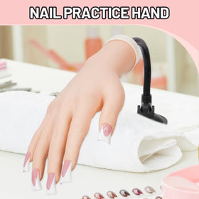 Naughtology hand on salon station lifestyle shot showing ready-to-practice convenience