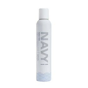 NAVY HAIR CARE front packaging showing label and 7 oz can for easy identification and portability