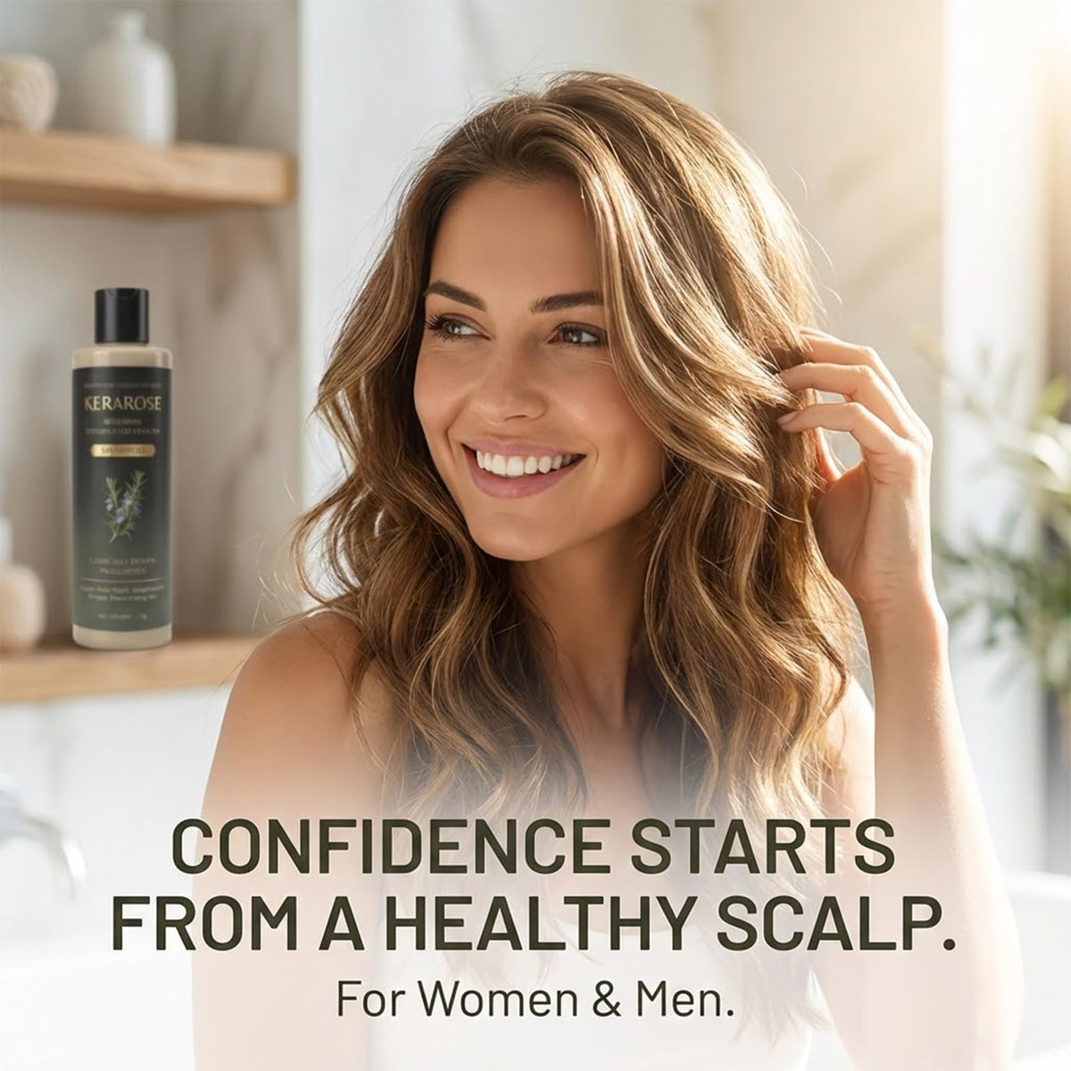 Naxifaxl Kerarose rosemary and botanicals highlighting natural support
