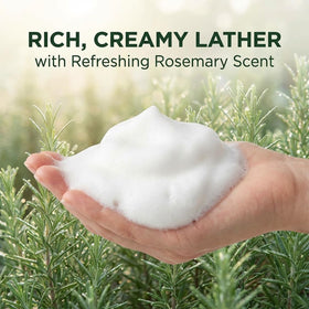 Naxifaxl Kerarose lather in hair illustrating gentle cleansing benefit