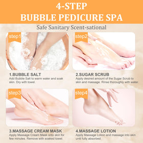 nbc BeautiLab foot soak in basin use scene showing bubbling soak relaxing and softening feet