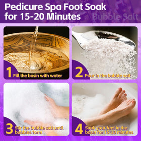 nbc BeautiLab bubble foot bath in use relaxing tired feet