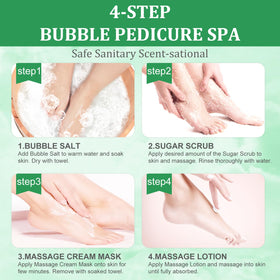 nbc BeautiLab massage lotion being rubbed into heel to lock in moisture