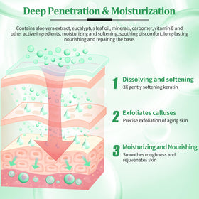 nbc BeautiLab sugar scrub being massaged on foot to exfoliate and smooth skin