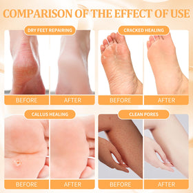 nbc BeautiLab sugar scrub granules detail highlighting exfoliation power for smoother feet